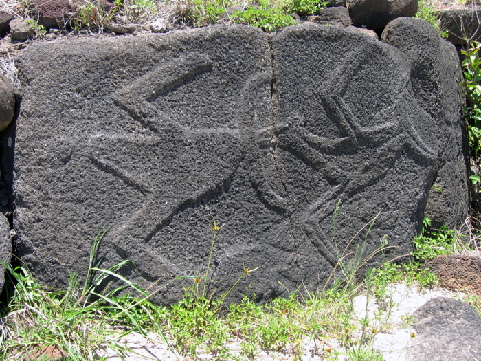 pétroglyphe Homme-oiseau